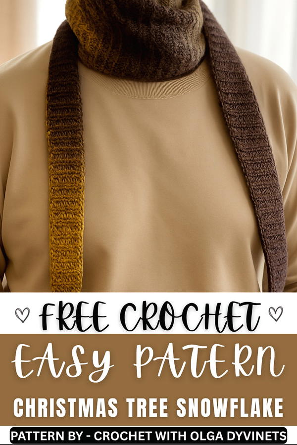 How to crochet Sophie's scarf. Crochet pattern (9)
