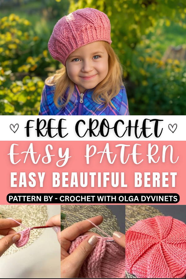How to crochet a Easy beautiful beret 1
