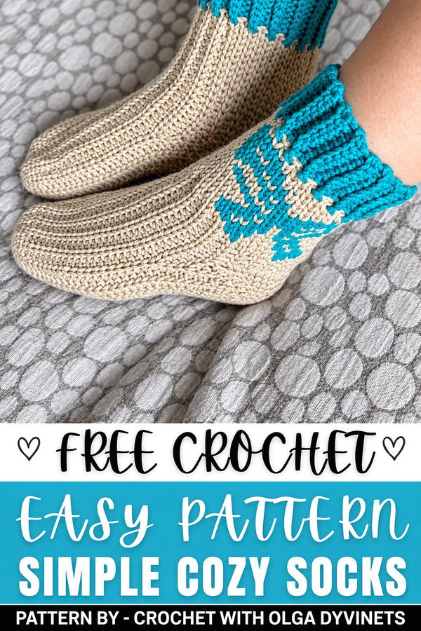 How to crochet socks (2)