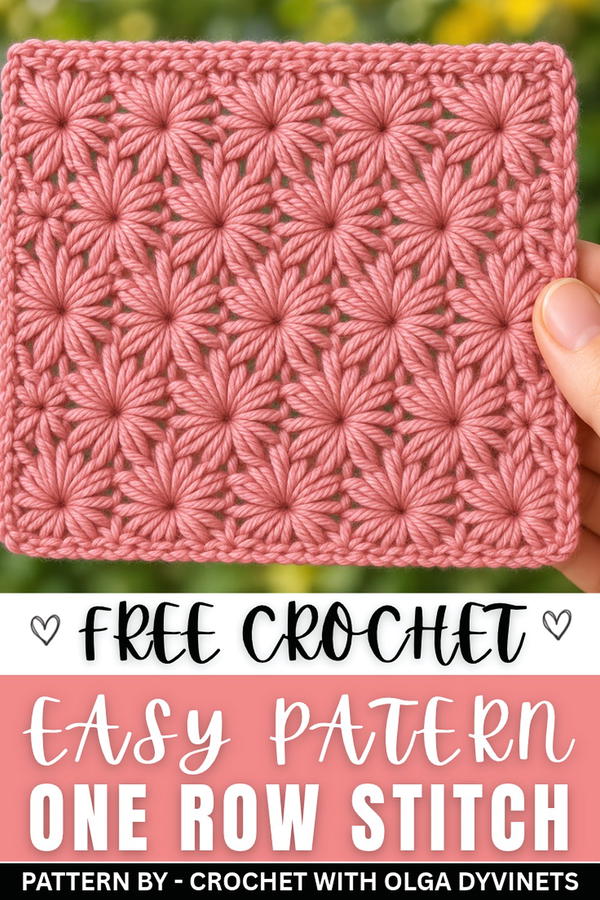 Let's knit a new pattern using just one row! 7