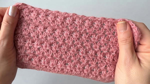 Let's knit a new pattern using just one row! 8