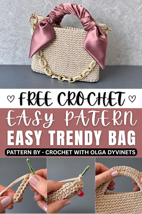 Secrets to Crochet a Trendy Bag for Beginners (1)