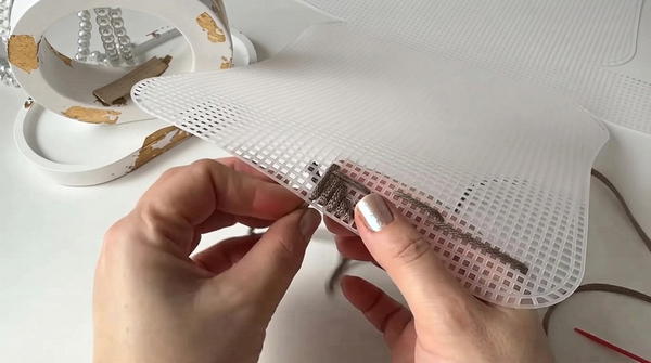 Super simple and fast! Bag on plastic canvas made of polyester cord (5)