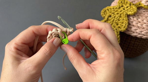 You can crochet this adorable acorn basket in an evening 3