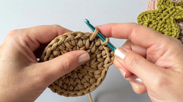 You can crochet this adorable acorn basket in an evening 8