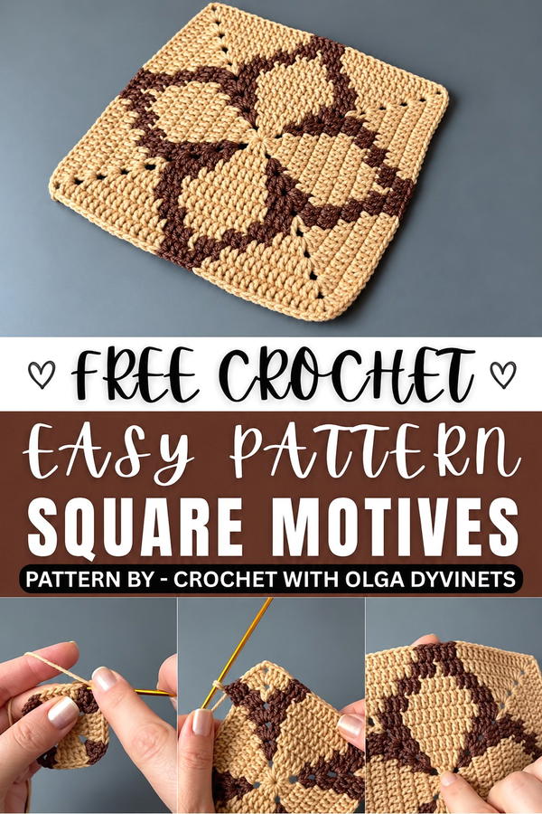 crocheting these square MOTIVES (9)