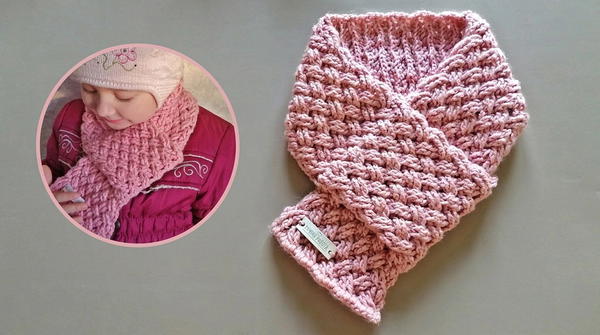 how to crochet a scarf with an original and beautiful pattern. (8)