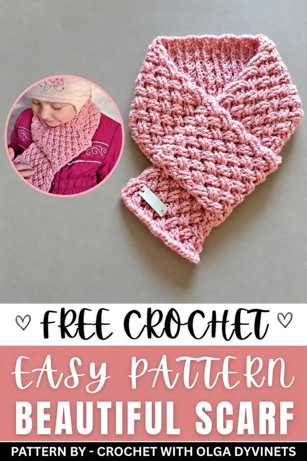 how to crochet a scarf with an original and beautiful pattern. (9)