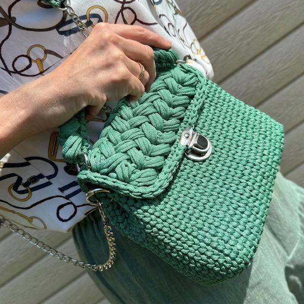marshmallow purse made of cord (10)